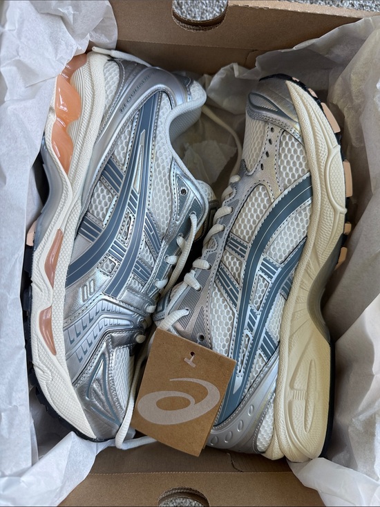 Asics Shoes - NWT Asics Women's Silver, Cream Pink Running Sneakers GEL-KAYANO 14 Women 10